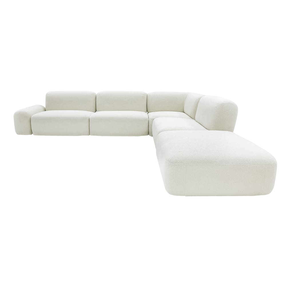Beckett Noa Fog Modular Sofa - 6 Piece color Noa Fog