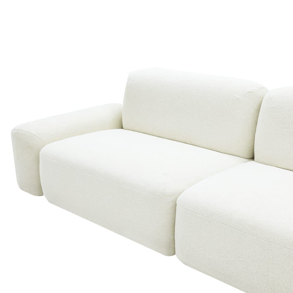 Beckett Noa Fog Modular Sofa - 6 Piece color Noa Fog