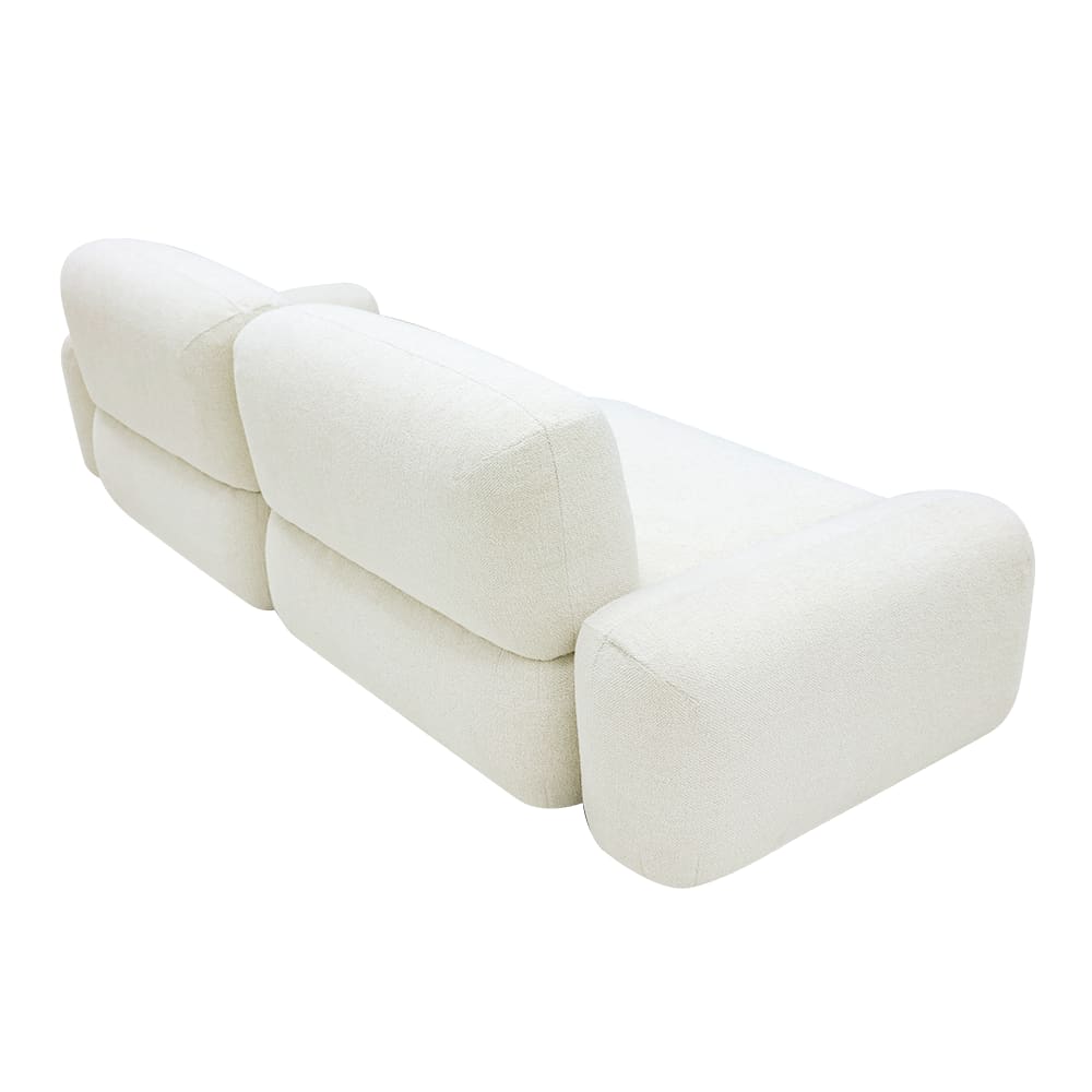 Beckett Noa Fog Modular Sofa - 2 Seater color Noa Fog