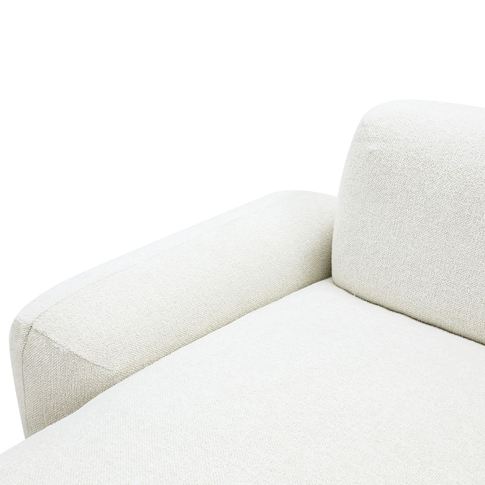 Beckett Noa Fog Chaise Sofa - 3 Seater color Noa Fog