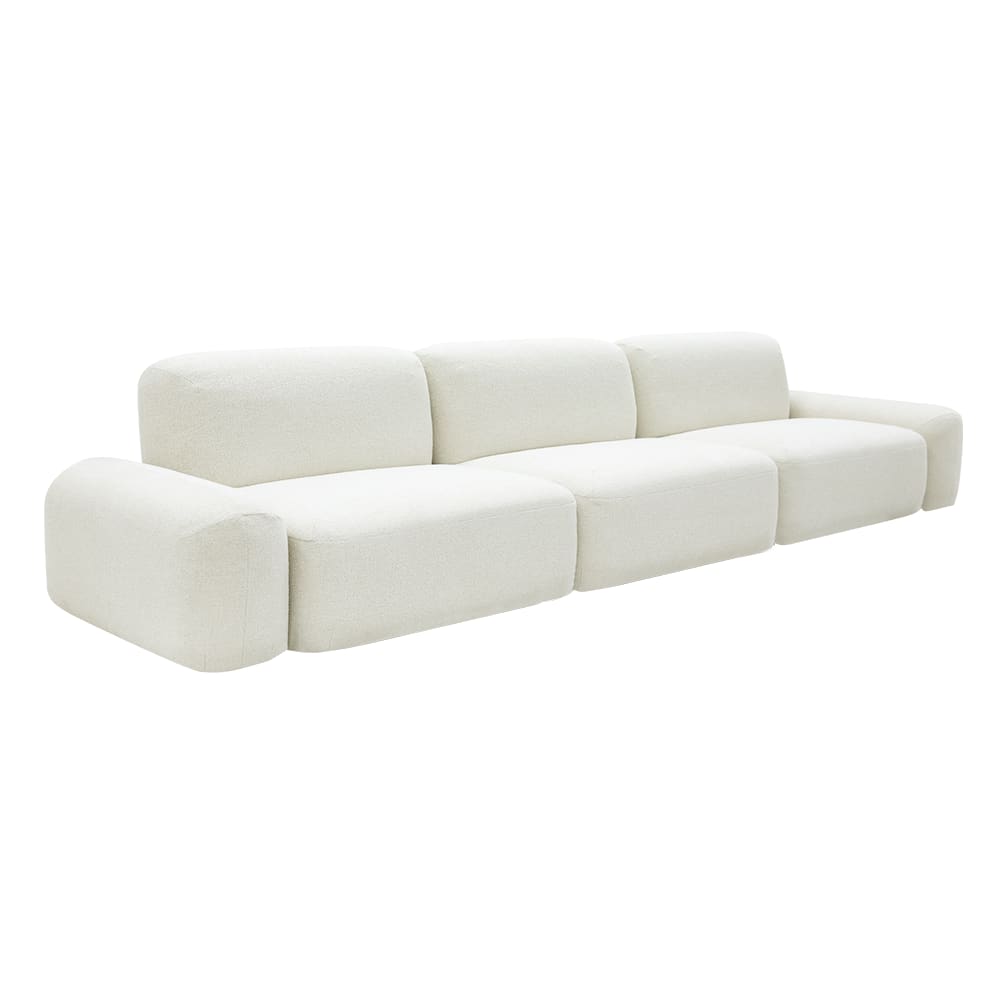 Beckett Noa Fog Modular Sofa - 3 Seater color Noa Fog