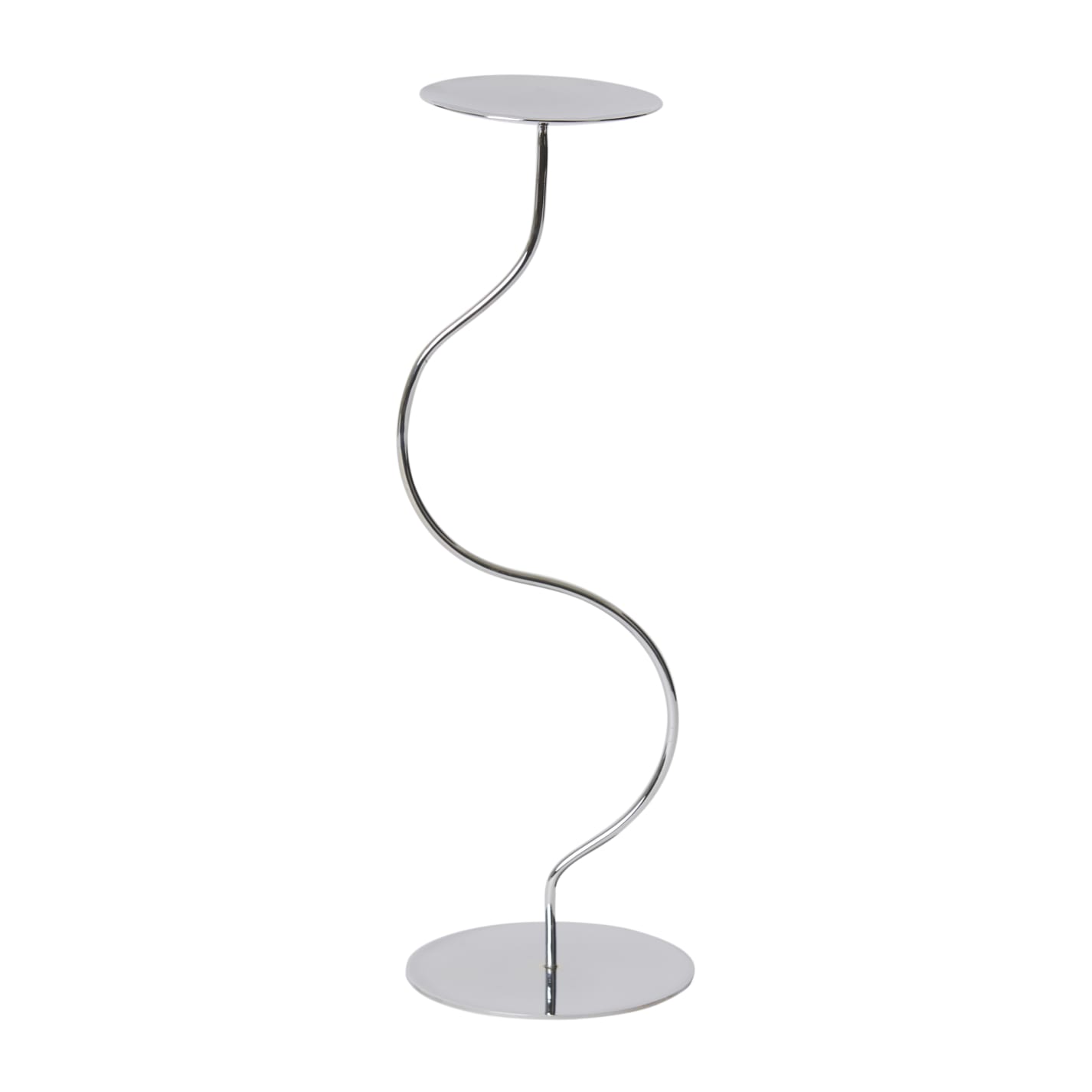 Marais Candle Holder Silver - 40cm color Silver