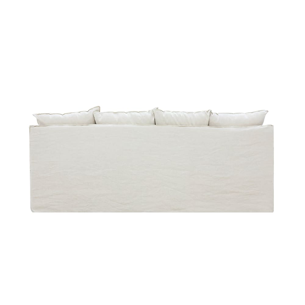 Como Linen Ecru Sofa -  3 Seater color Linen Ecru