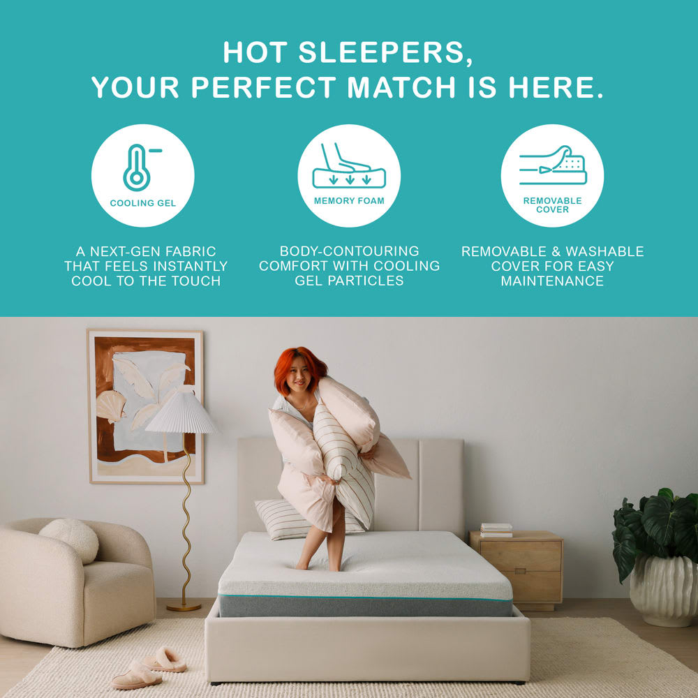 Dreamsuite Flex Cool Gel Memory Foam Mattress King Single 