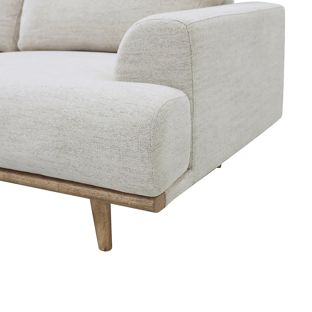 Dane Avon Mineral Chaise Sofa - 3 Seater color Avon Mineral
