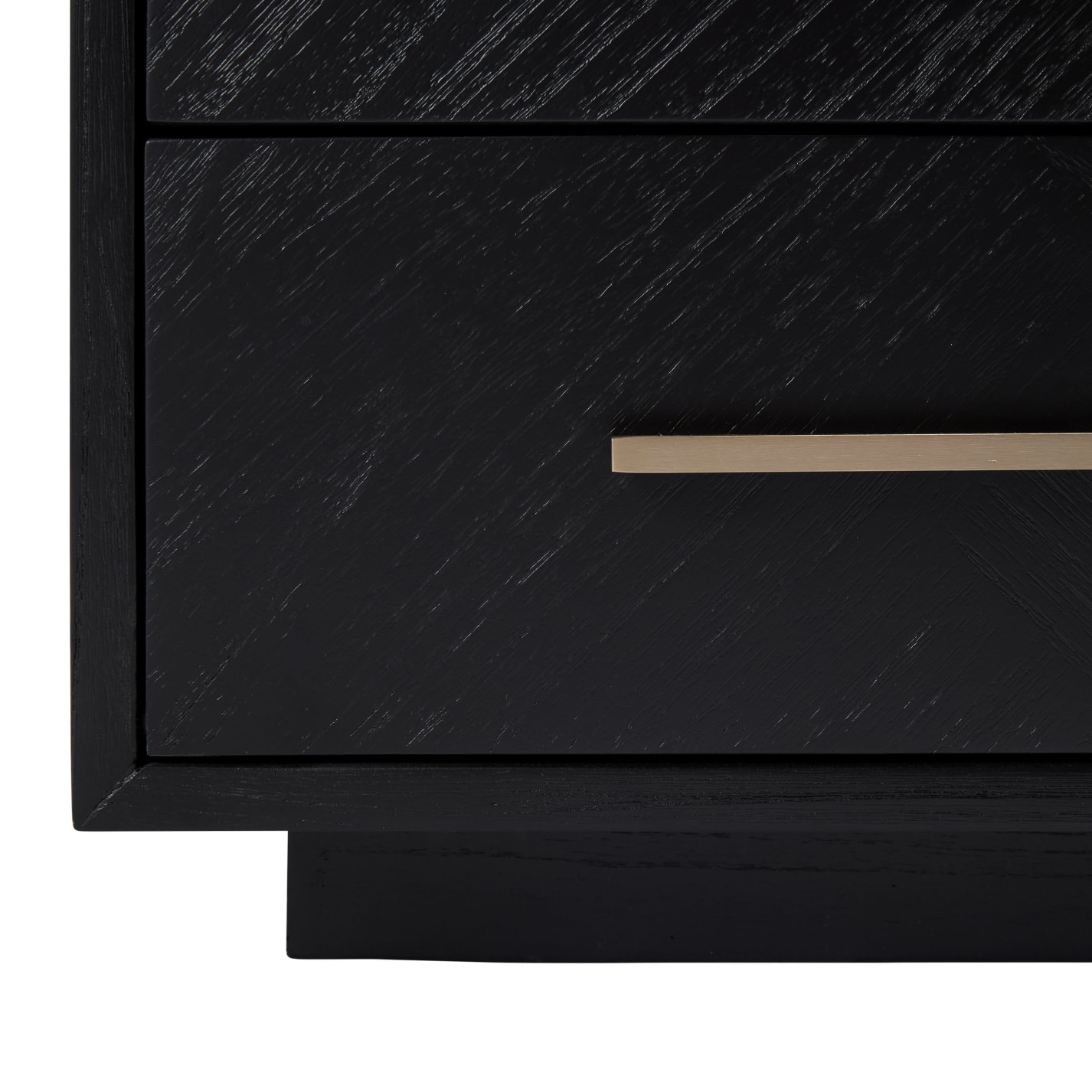 Livia Bedside Table - 3 Drawer color Black