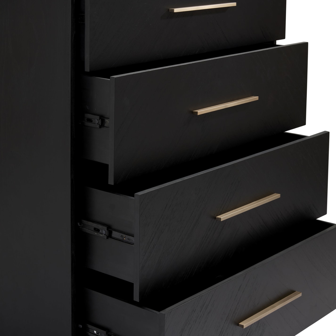 Livia Tallboy - 4 Drawer color Black