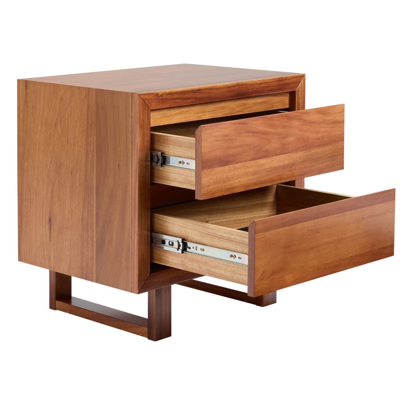 Clemence Bedside Table Blackwood - 2 Drawer color Blackwood