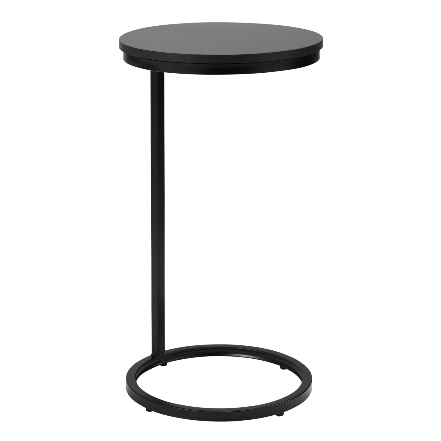 Shapes Black Round Sofa Table color Black