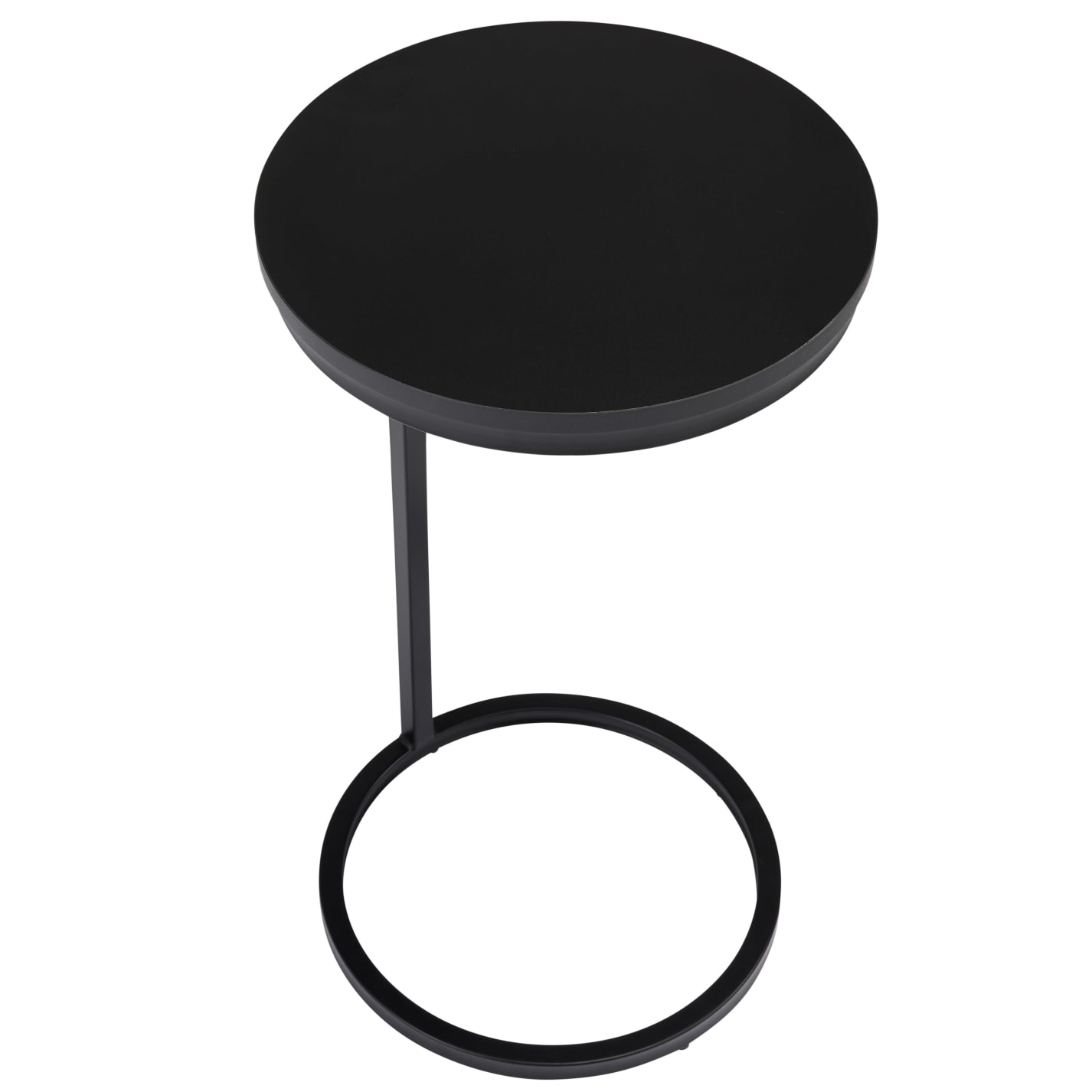 Shapes Black Round Sofa Table color Black