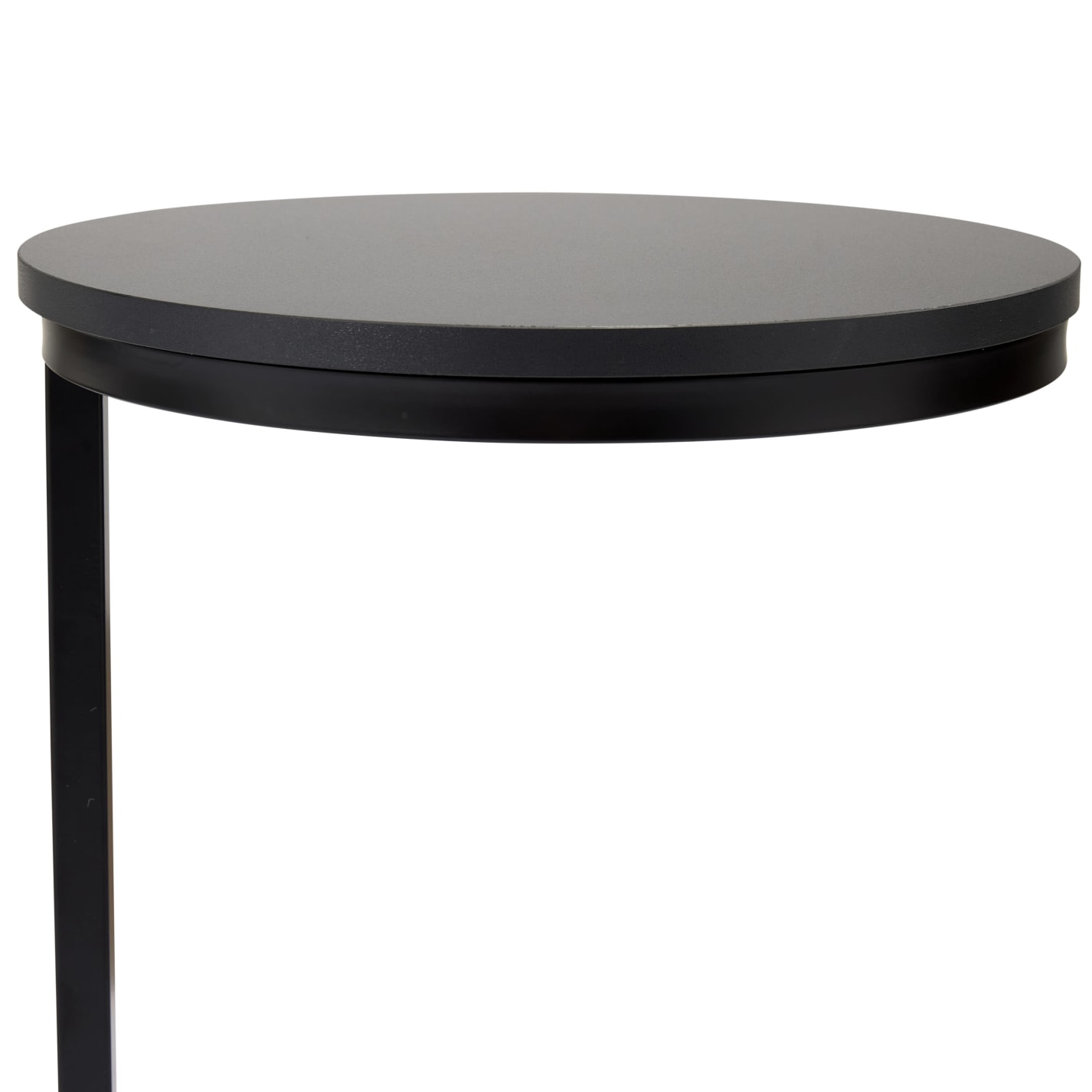 Shapes Black Round Sofa Table color Black