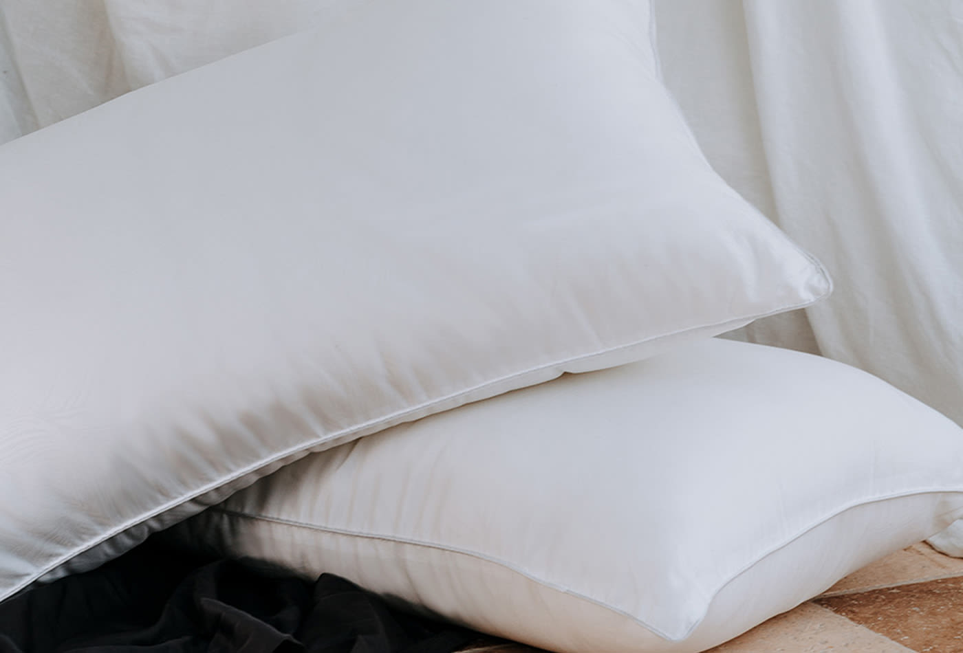 Sensitiva Polyester Twin Pillow Pack - White 65 x 40 cm color White