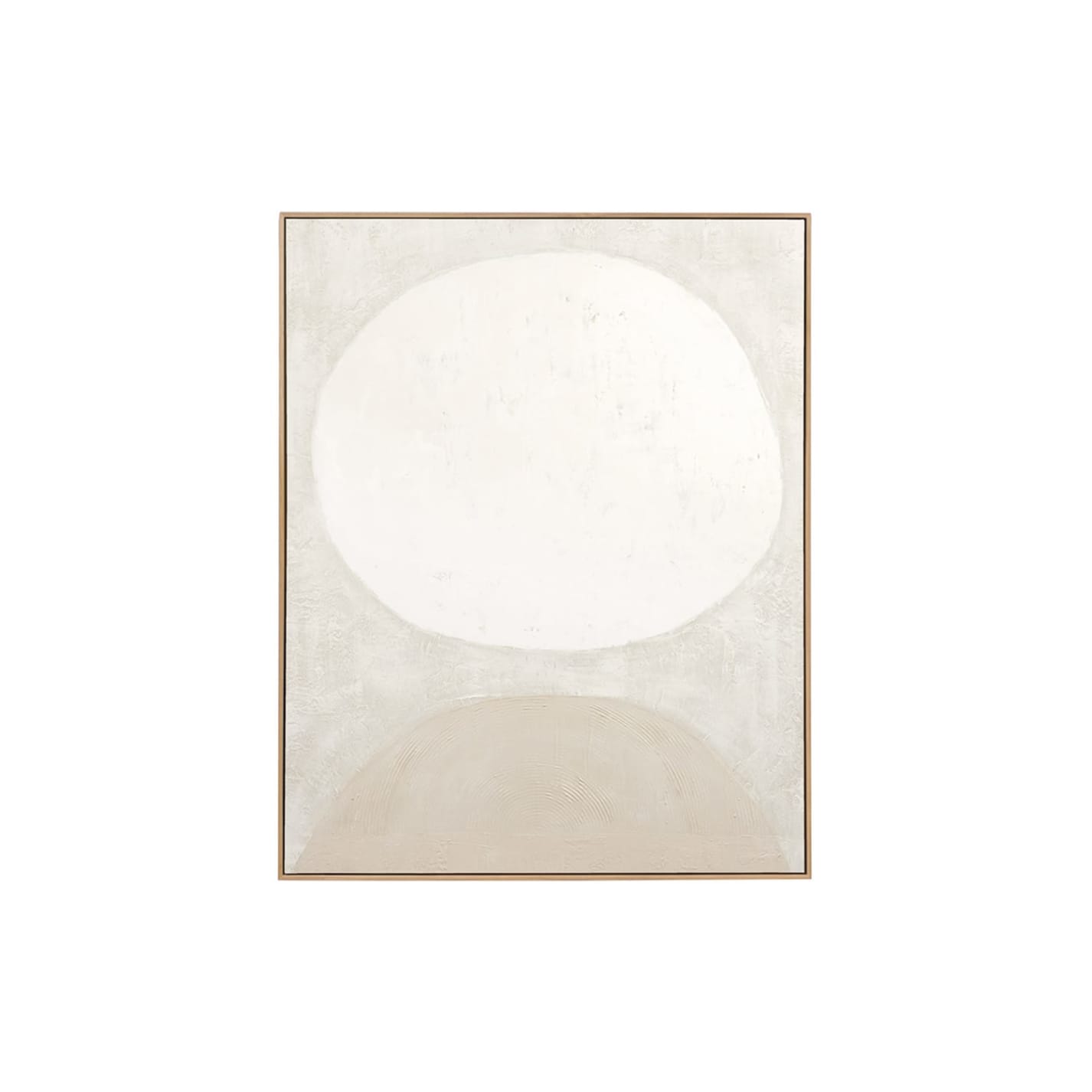 Sculpture 2 Framed Painting White - 124cm x 154cm color White