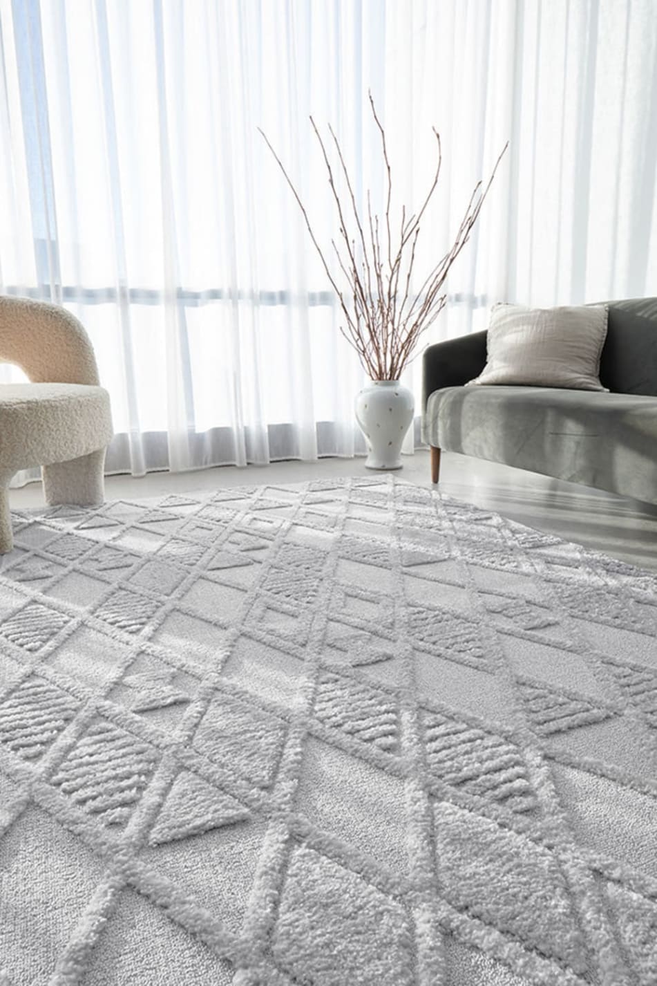 Buy Marigold Lisa Floor Rug Silver - James Lane Australia
