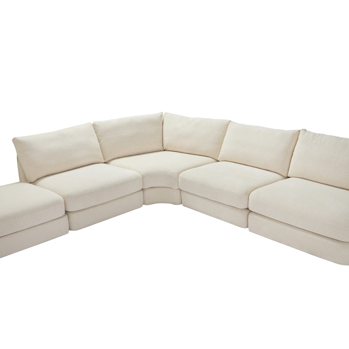 Esme Kent Bisque Sofa - 6 Seater LAF Terminal color Kent Bisque