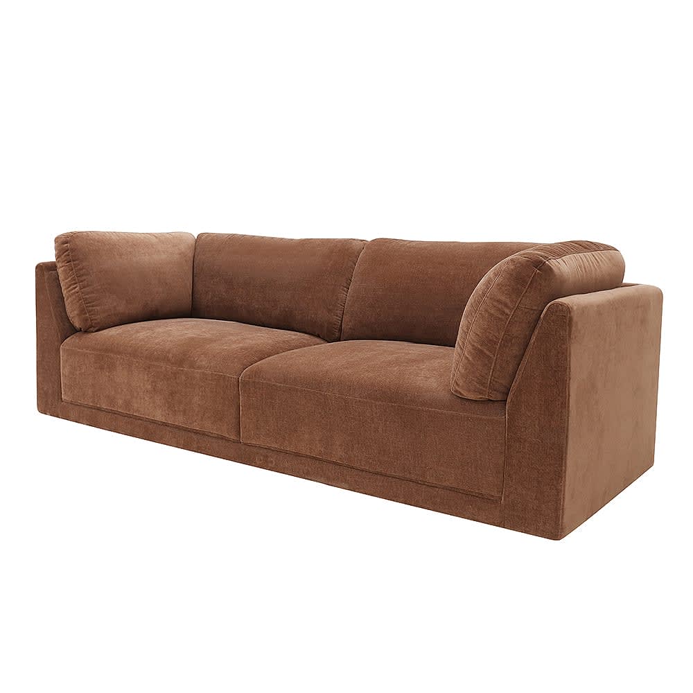 Emily Muse Rust Sofa - 4 Seater color Muse Rust