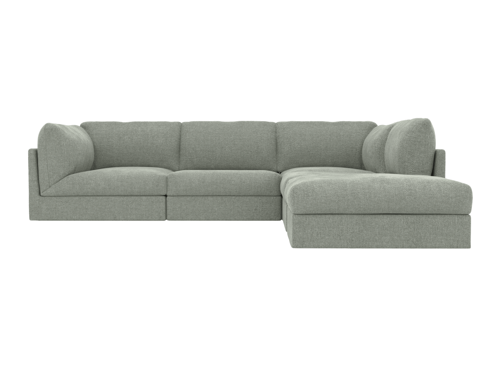 Finley Avon Sage Modular Sofa - 5 Seater RAF Terminal color Avon Sage
