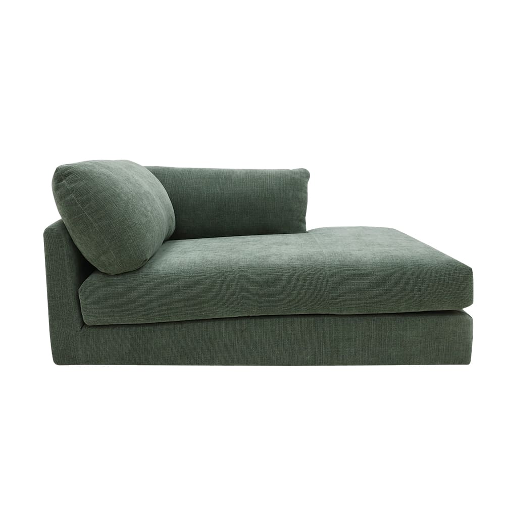 Finley Tribute Dark Jade Right Arm Facing Chaise Module color Tribute Dark Jade