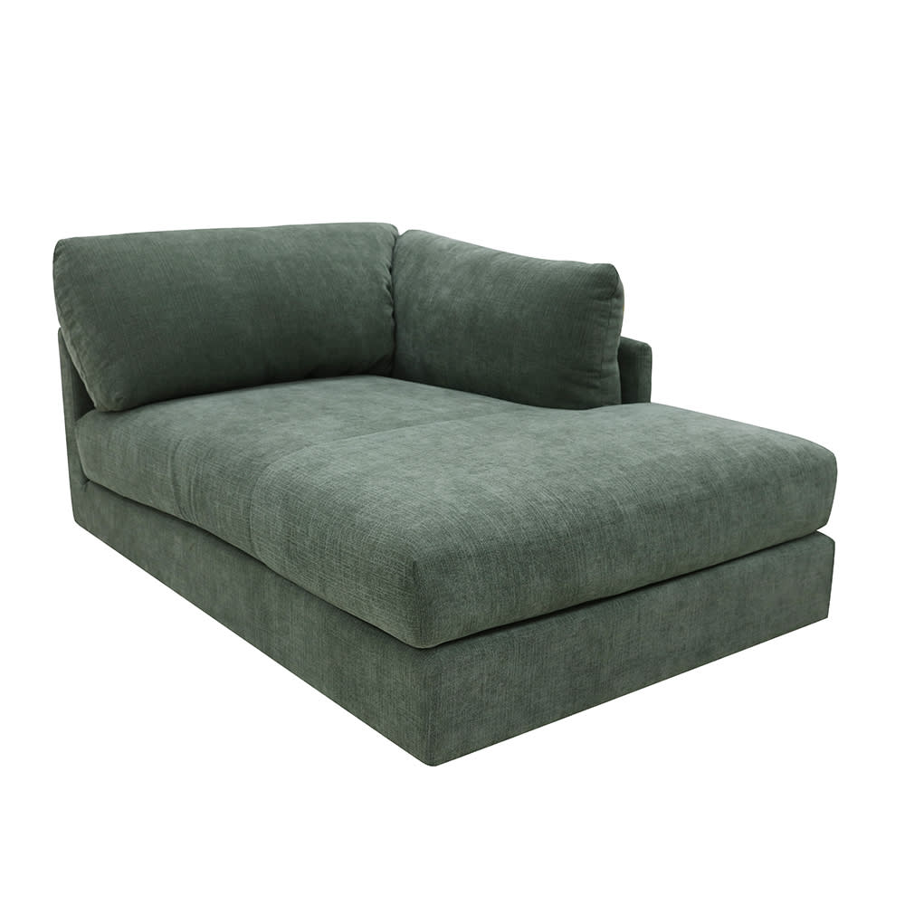 Finley Tribute Dark Jade Right Arm Facing Chaise Module color Tribute Dark Jade