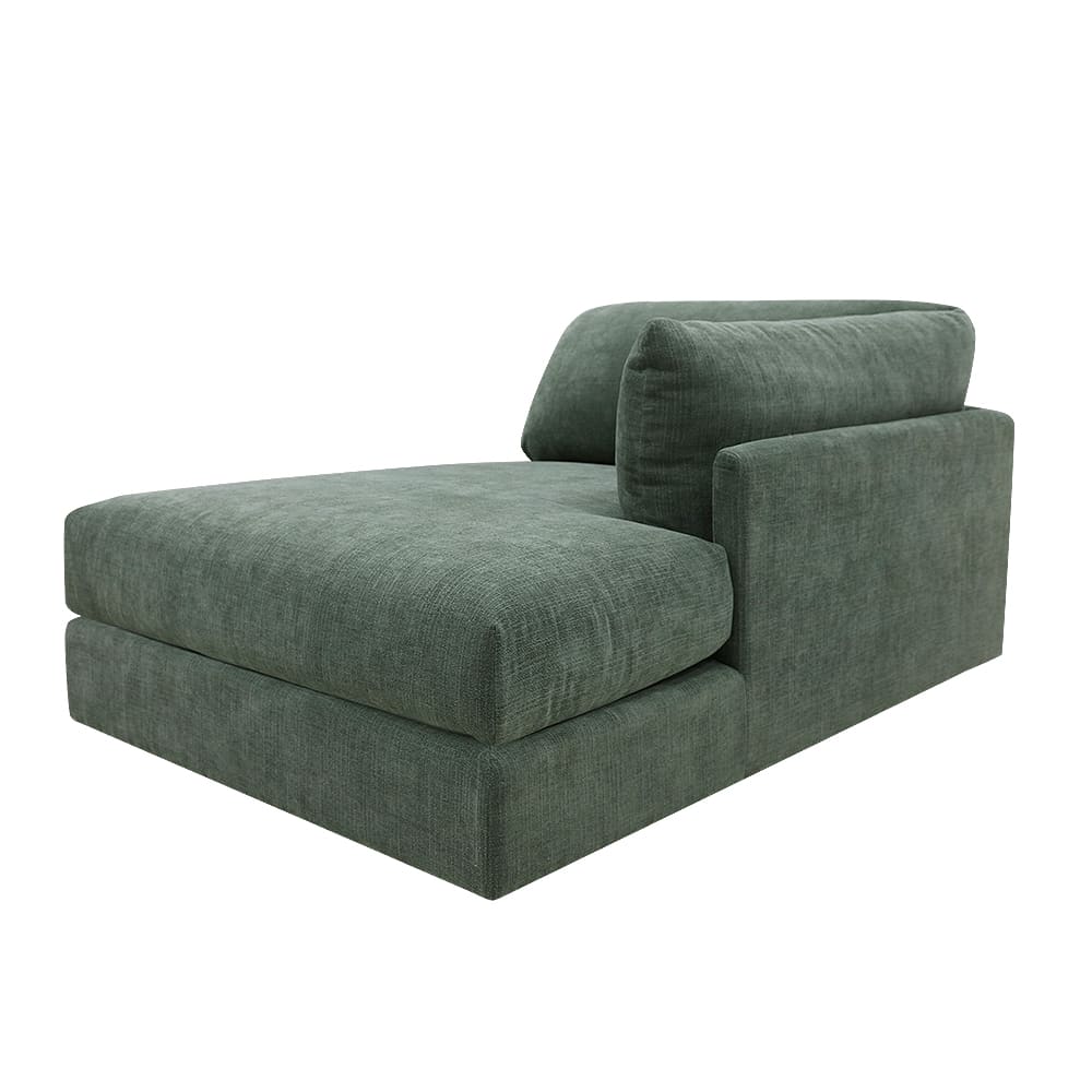 Finley Tribute Dark Jade Right Arm Facing Chaise Module color Tribute Dark Jade