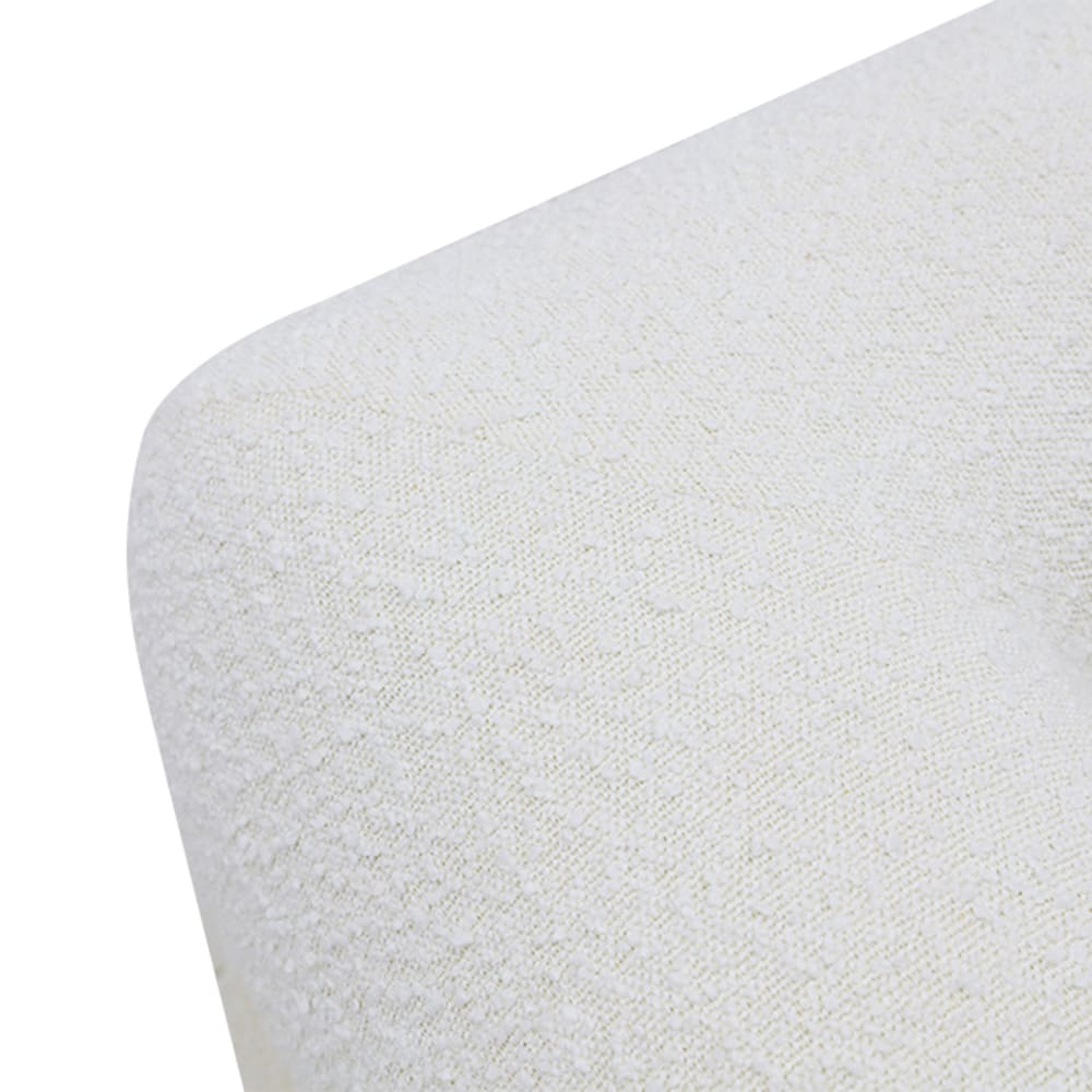 Frankie Bed Boucle Ivory Queen color Ivory