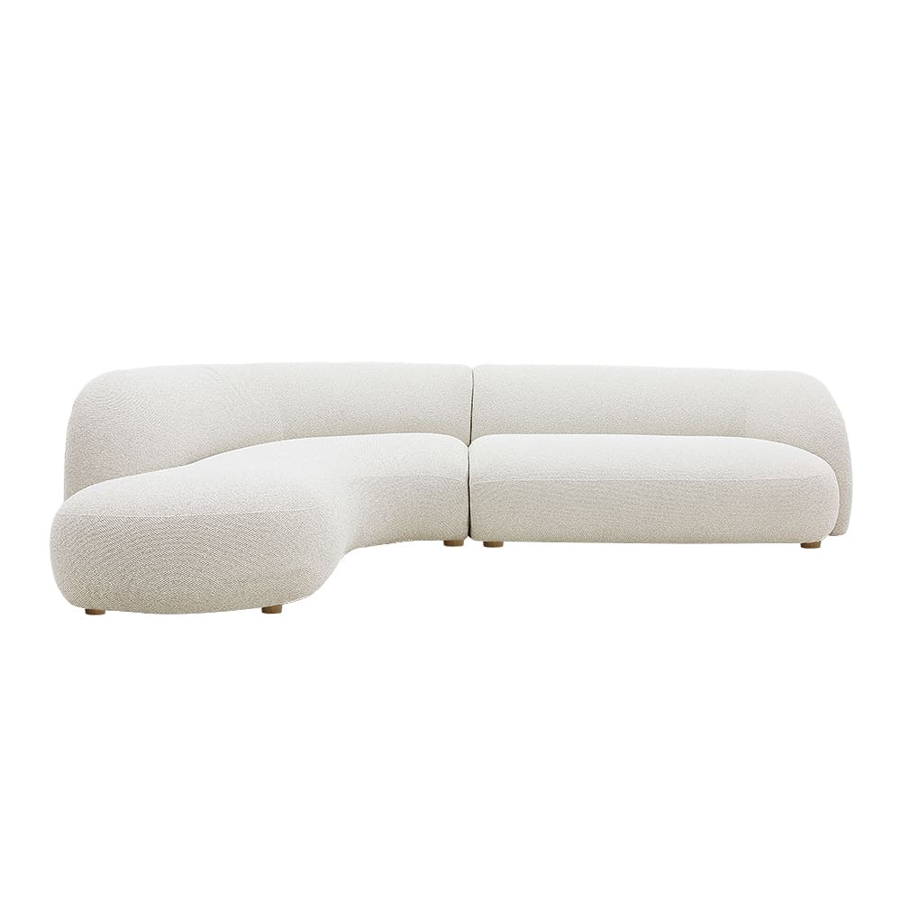 Greer Alba Oatmeal Sofa - 2 Seater with Left Terminal color Alba Oatmeal