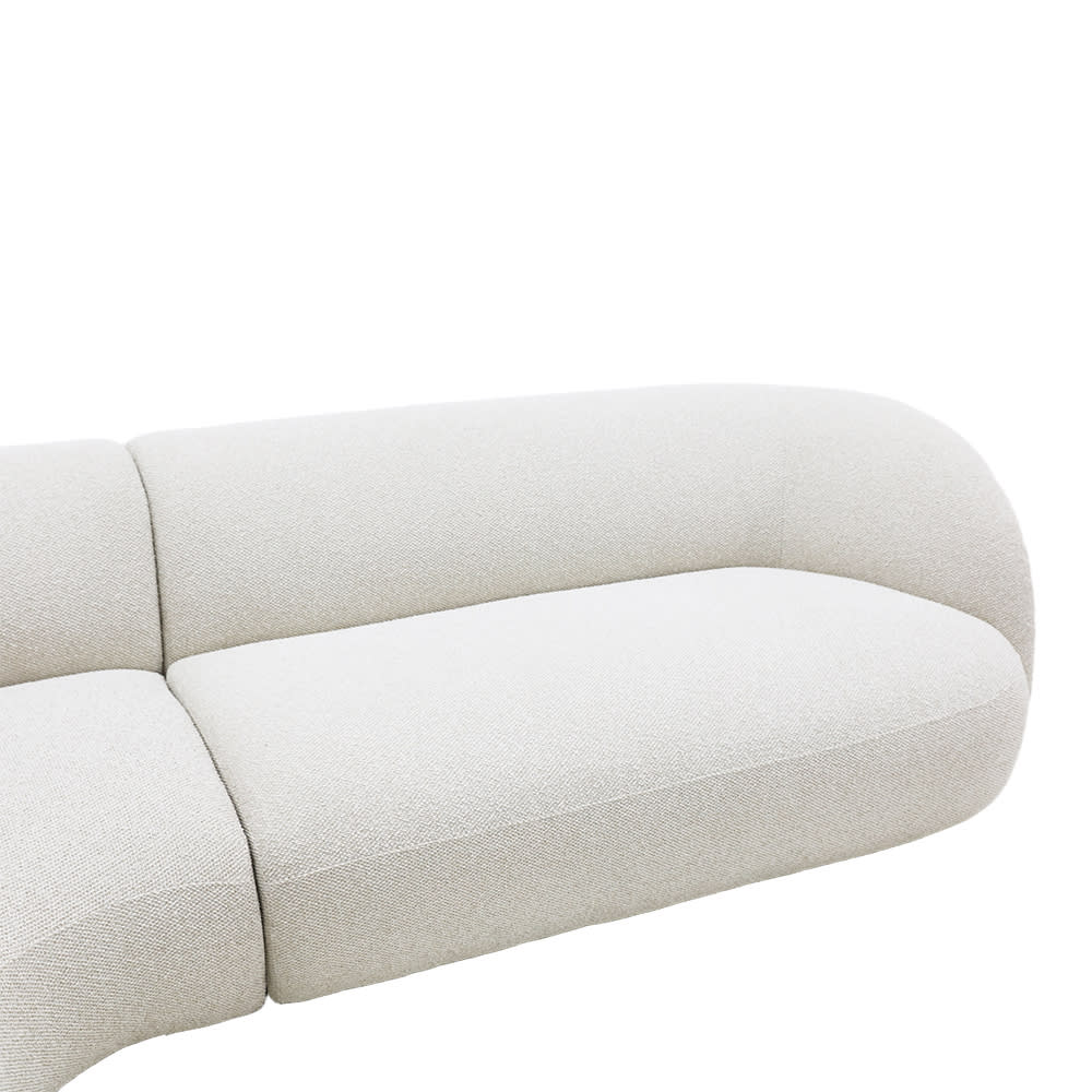 Greer Alba Oatmeal Sofa - 2 Seater with Left Terminal color Alba Oatmeal
