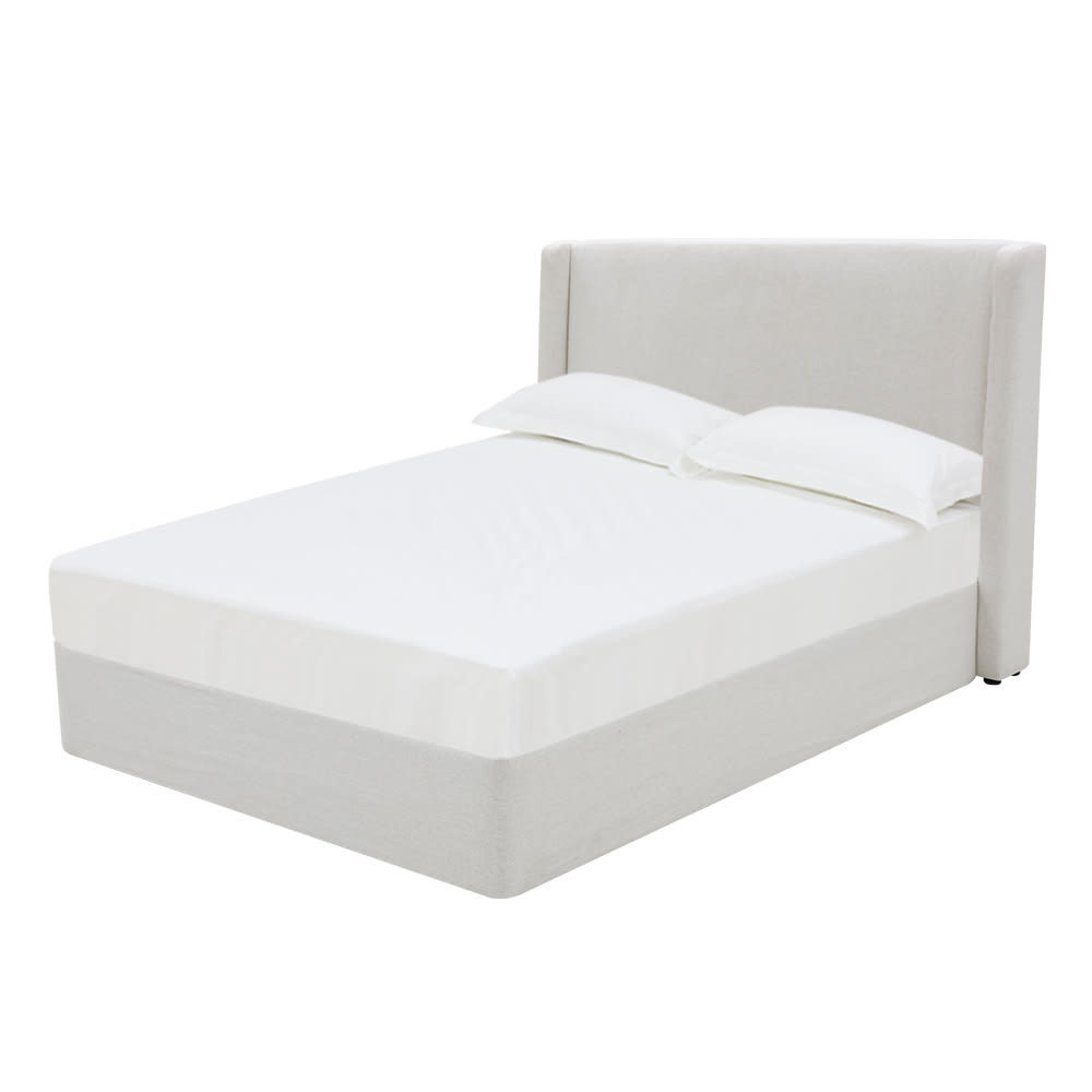 Wing Gas Lift Bed California Ivory color California Ivory