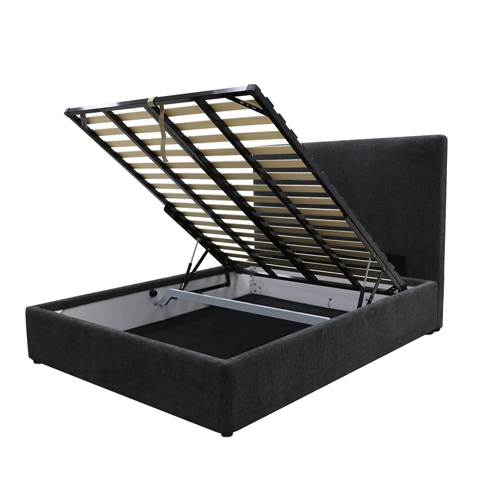 Havana Gas Lift Bed California Charcoal color California Charcoal