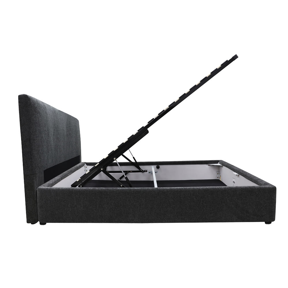 Havana Gas Lift Bed California Charcoal color California Charcoal