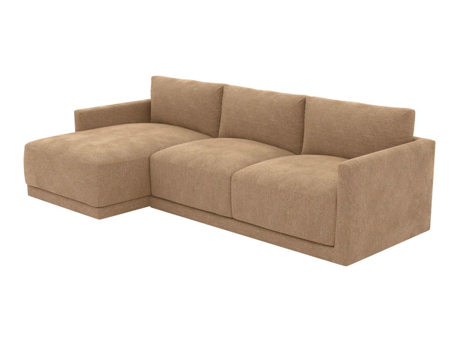 Haven Apt Avon Honey Chaise Sofa color Avon Honey