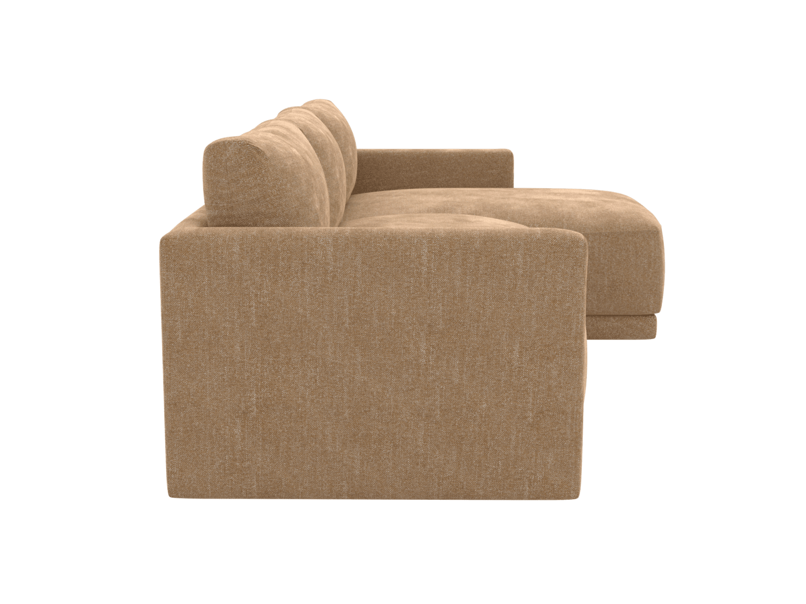 Haven Apt Avon Honey Chaise Sofa color Avon Honey