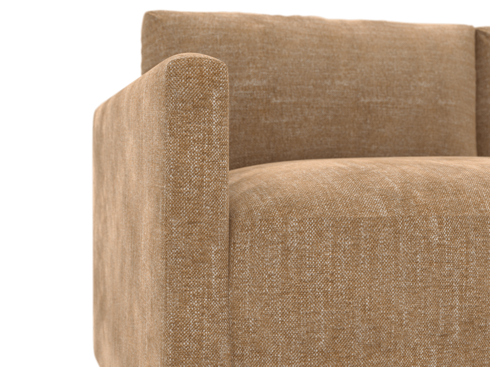Haven Apt Avon Honey Chaise Sofa color Avon Honey