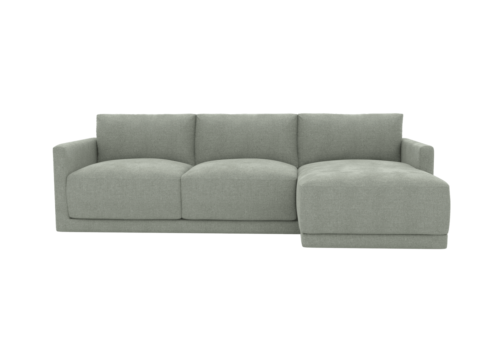 Haven Apt Avon Sage Chaise Sofa color Avon Sage