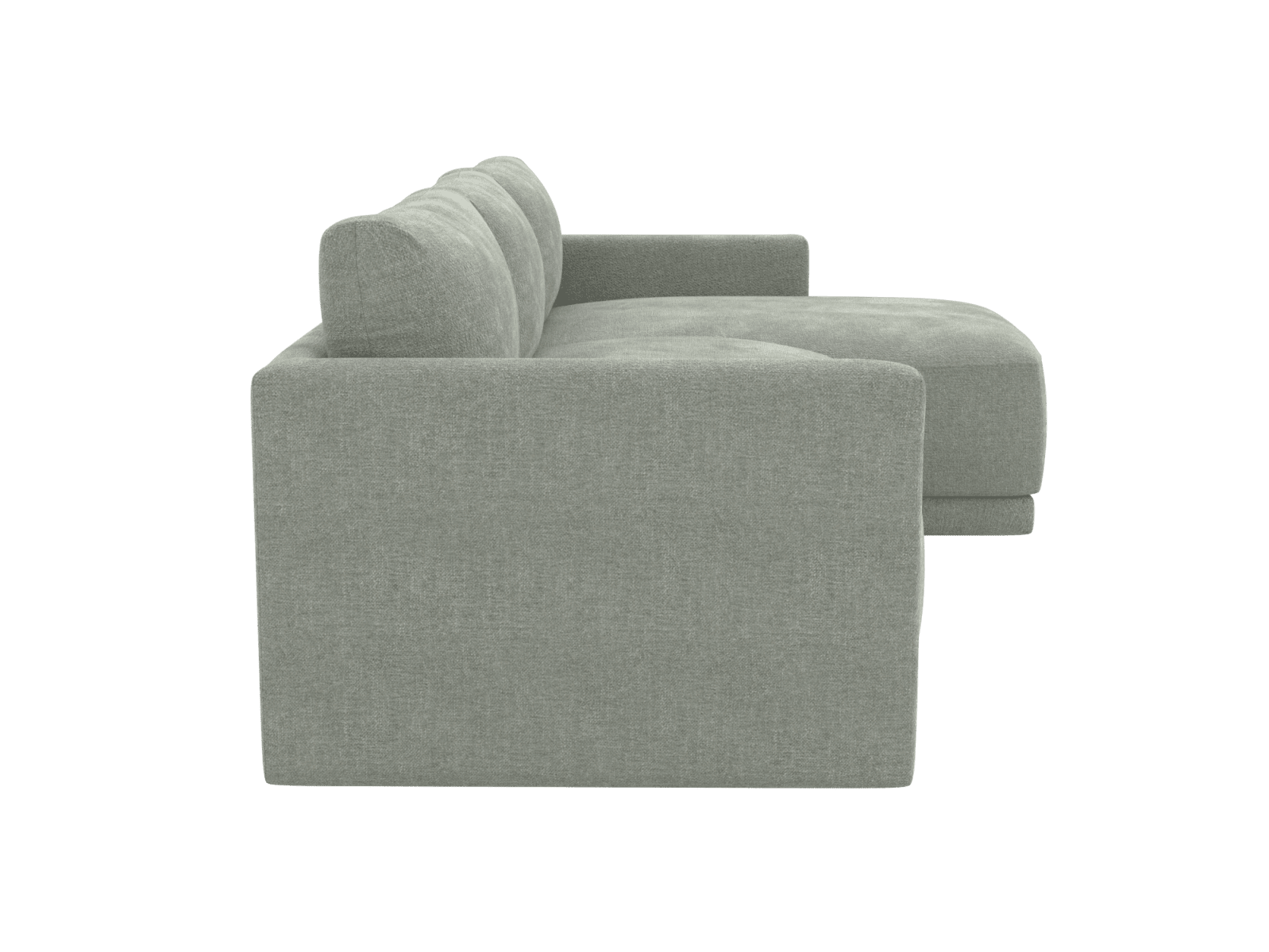 Haven Apt Avon Sage Chaise Sofa color Avon Sage