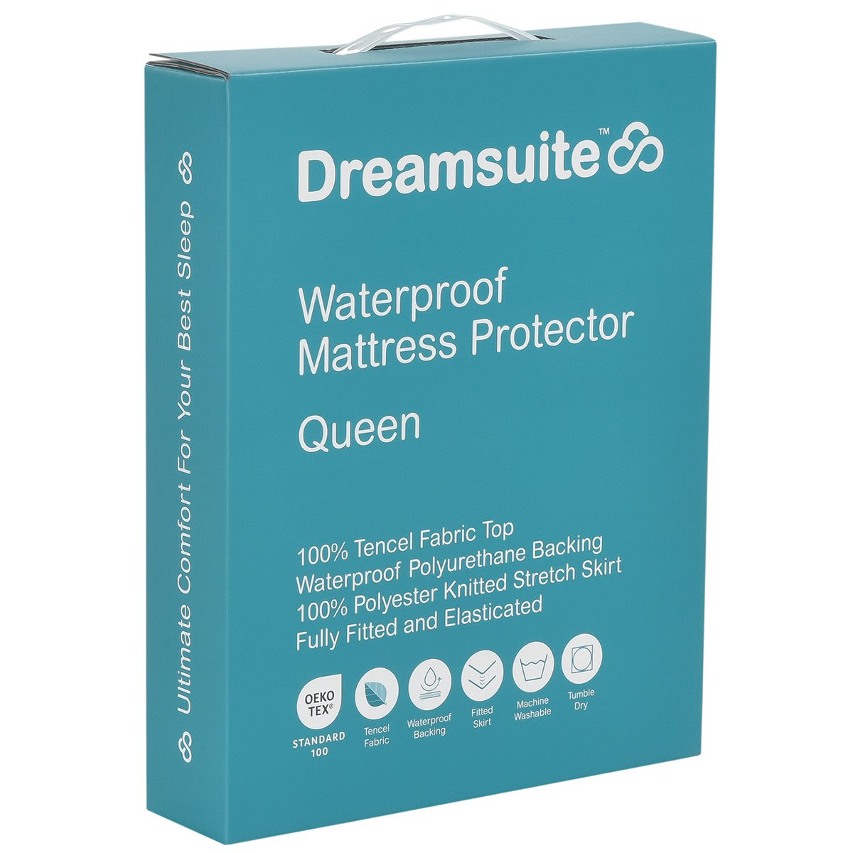 Dreamsuite Waterproof Mattress Protector color White