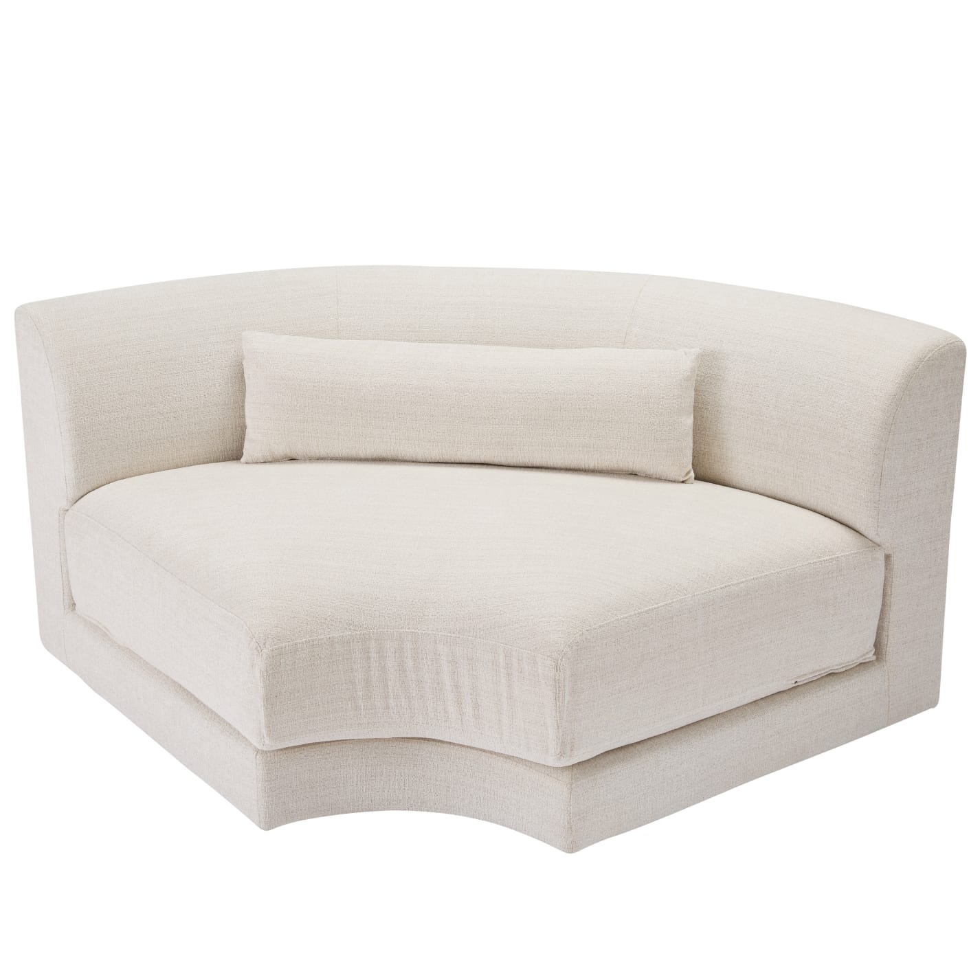Santa Monica Ovis Ecru White Corner Sofa Module color Ecru White