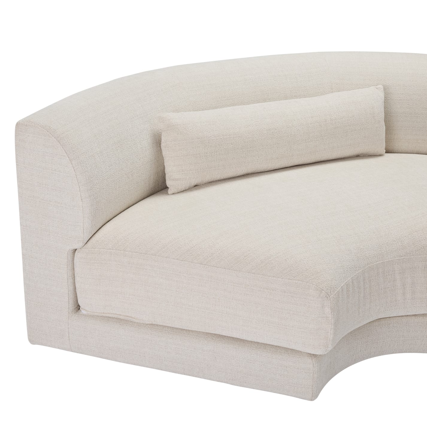 Santa Monica Ovis Ecru White Corner Sofa Module color Ecru White