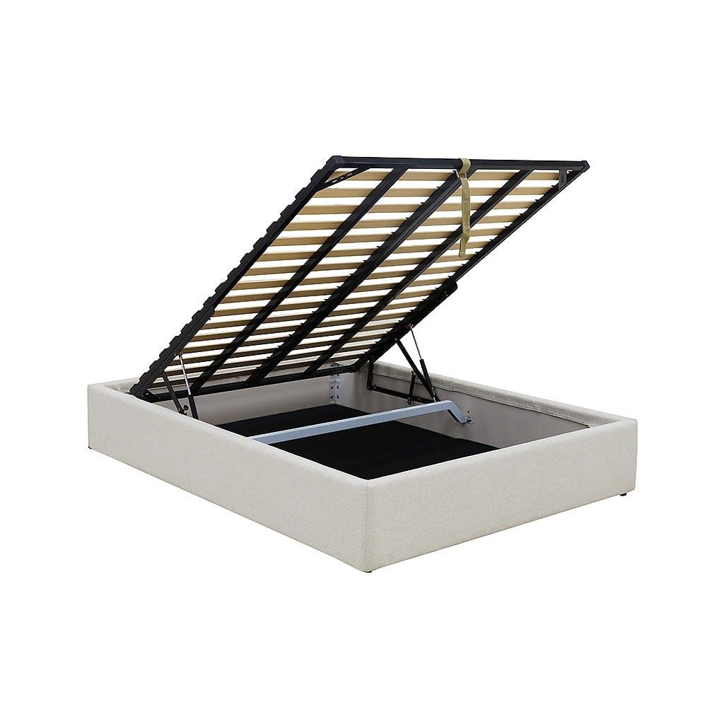 Leo Gas Lift Bed California Ivory color California Ivory