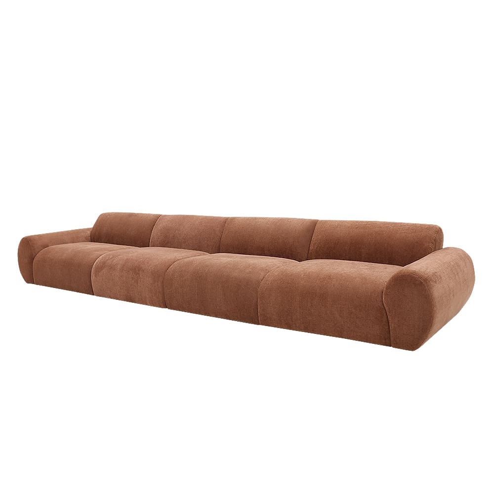 Malmo Muse Rust Sofa - 4 Seater color Muse Rust