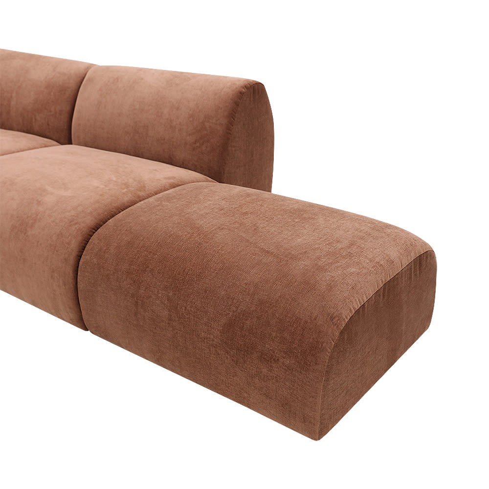 Malmo Muse Rust Sofa - 5 Seater RAF Terminal color Muse Rust