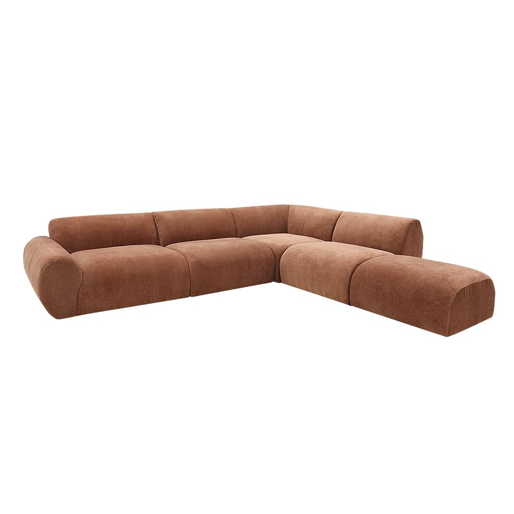 Malmo Muse Rust Sofa - 5 Seater RAF Terminal color Muse Rust