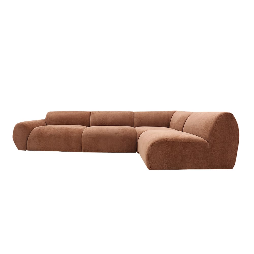 Malmo Muse Rust Sofa - 4 Seater RAF Terminal color Muse Rust