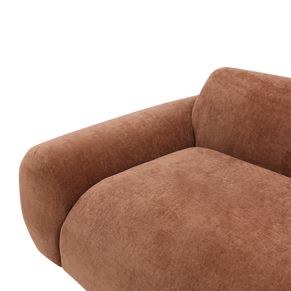 Malmo Muse Rust Corner Sofa - 5 Seater color Muse Rust