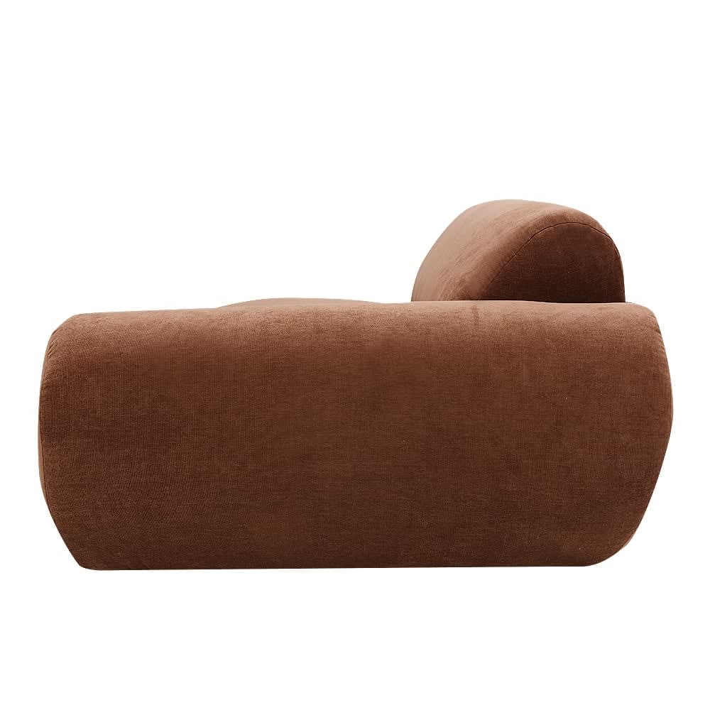 Malmo Muse Rust 1 Seat Right Arm Facing Sofa Module color Muse Rust