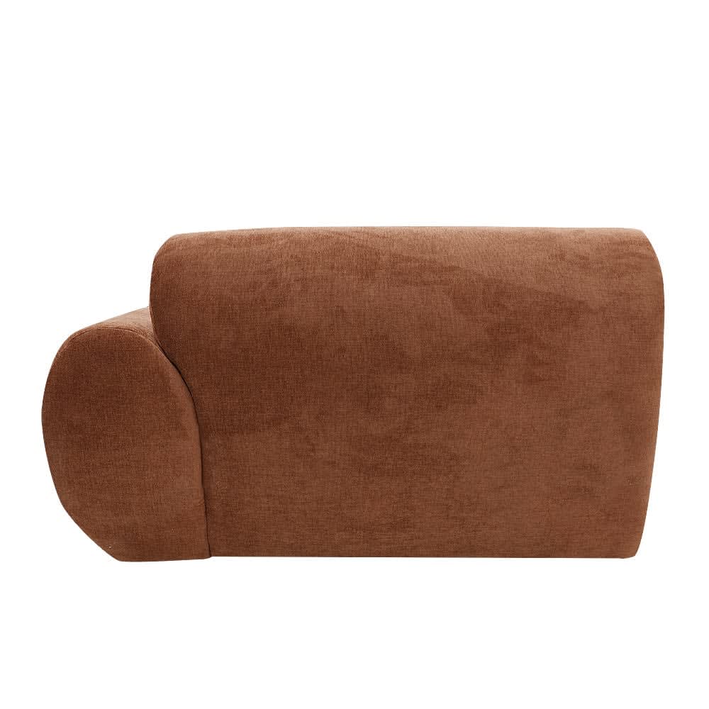 Malmo Muse Rust 1 Seat Right Arm Facing Sofa Module color Muse Rust
