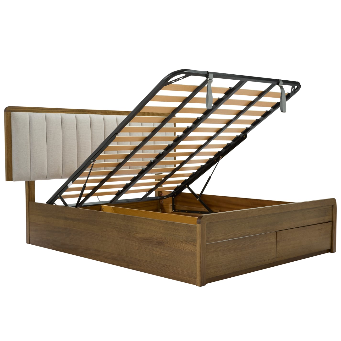 Acton Dark Messmate Lift Bed & Footend Drawers color Dark