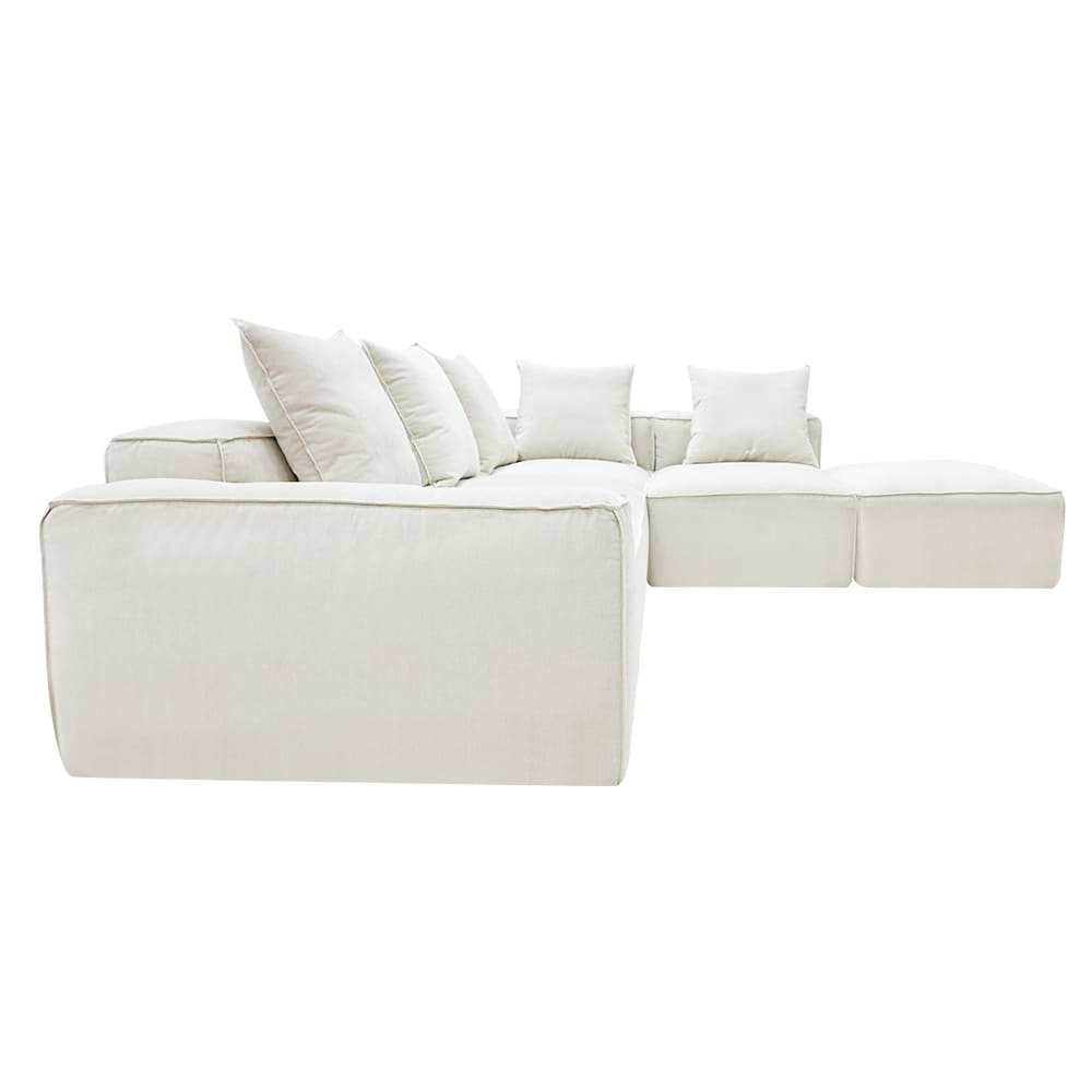 Riley Apt Muse Flax Sofa - 5 Seater RAF Terminal color Muse Flax