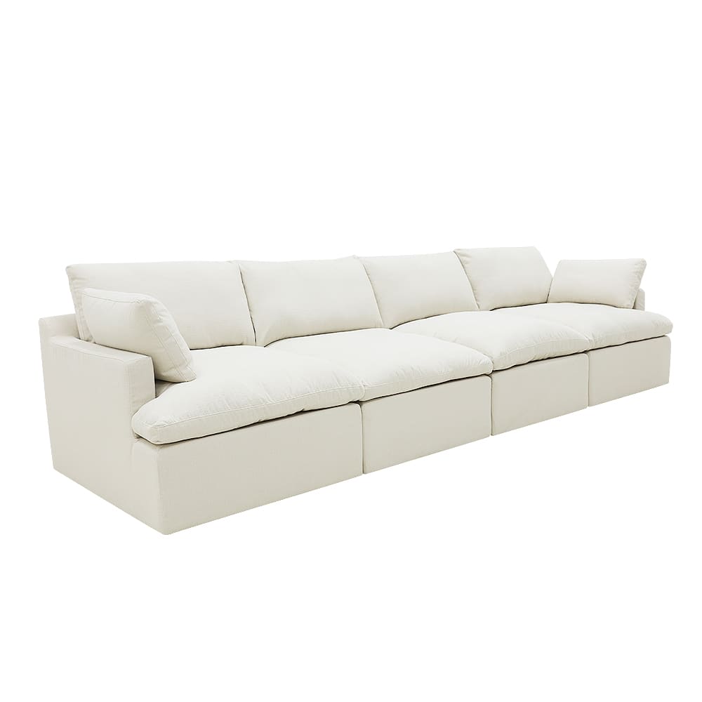Retreat Toorak Pearl Modular Sofa - 4 Piece color Toorak Pearl
