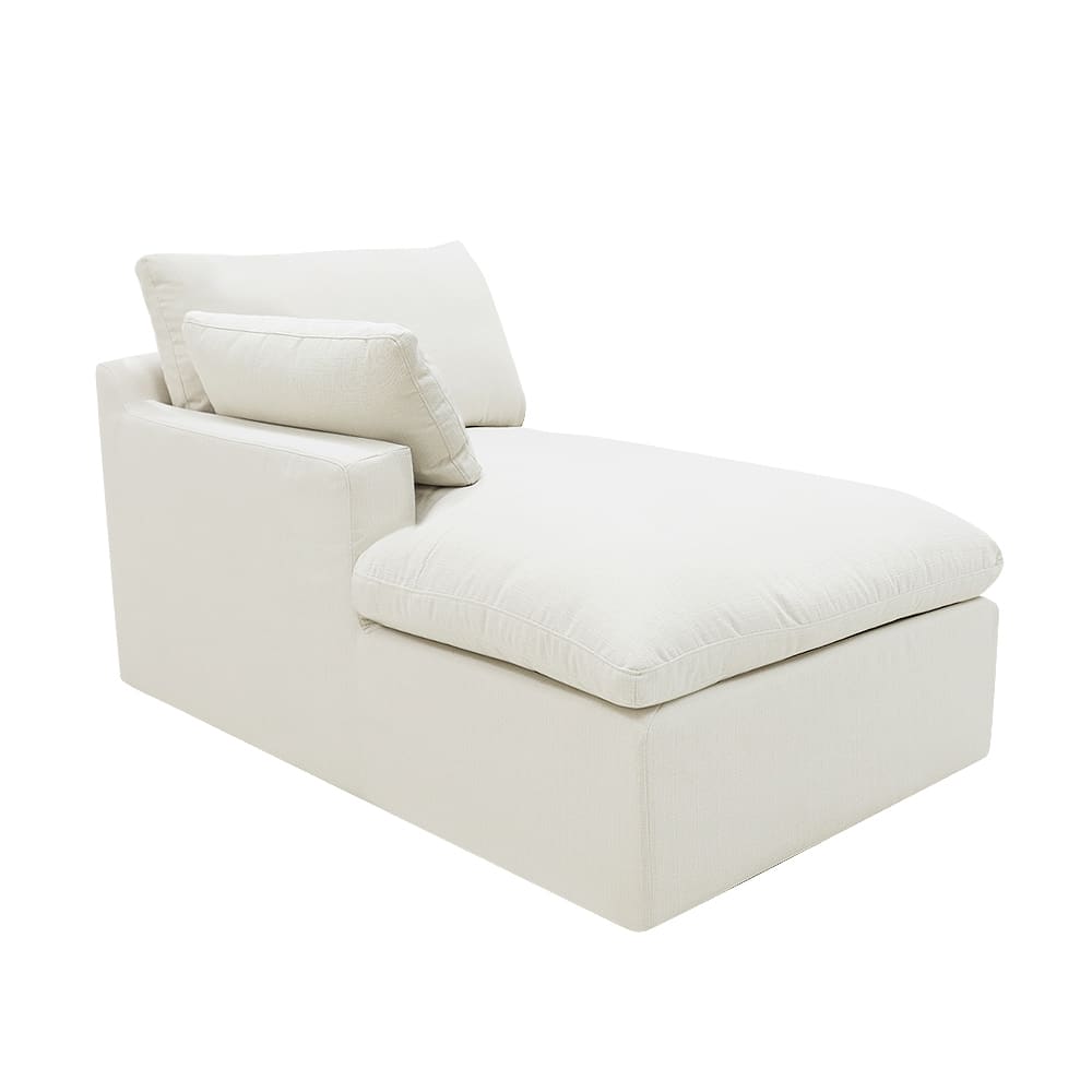Retreat Toorak Pearl Chaise Left Arm Facing Sofa Module color Toorak Pearl